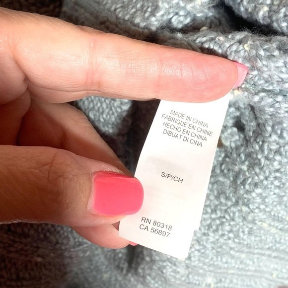 - Lucky Brand Slate Blue Crew Neck Sweater Small 🌺🌼🌸Host Pick - Picture 4 of 9